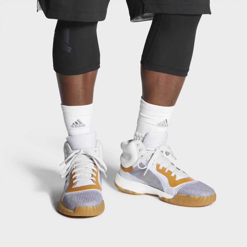 Adidas Marquee Boost Tenis De Basketball Azules Para Hombre (MX-10391)